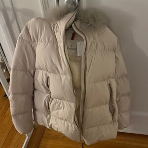 Moncler Women's Beige Puffer Coat